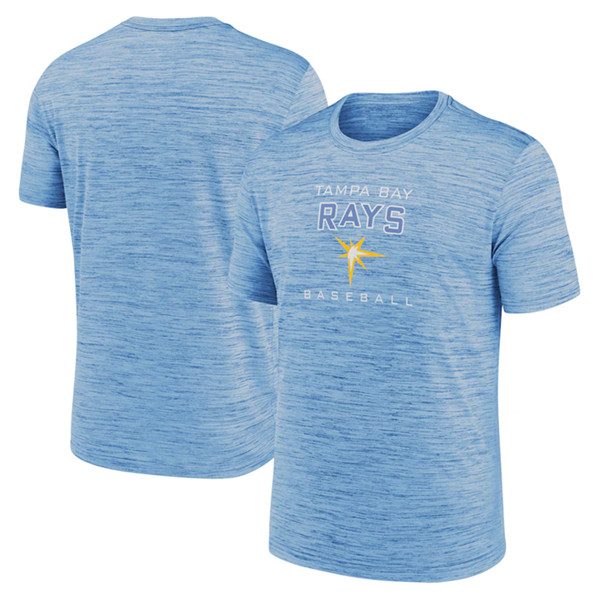 Men's Tampa Bay Rays Blue Velocity Practice Performance T-Shirt